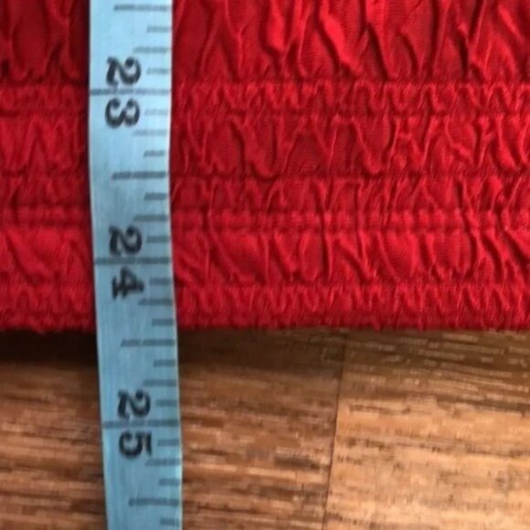 East‎ 5th Essentials Red Textured Knit Top Short Sleeve Crew Neck Shirt - Picture 10 of 11